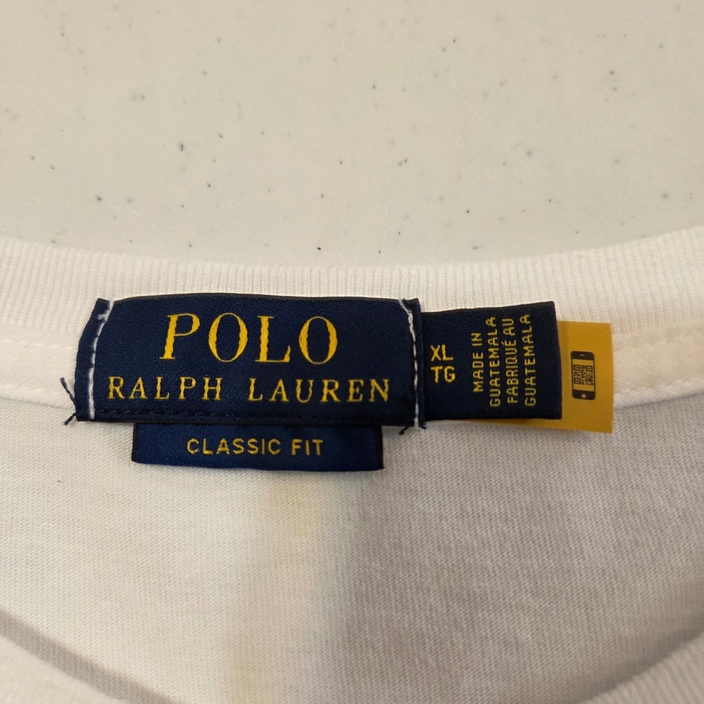 Polo Ralph Lauren Men's White Polo Bear Graphic XL T-Shirt Classic Fit - Picture 5 of 7